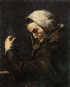 Jusepe de Ribera An Old Money-Lender France oil painting artist